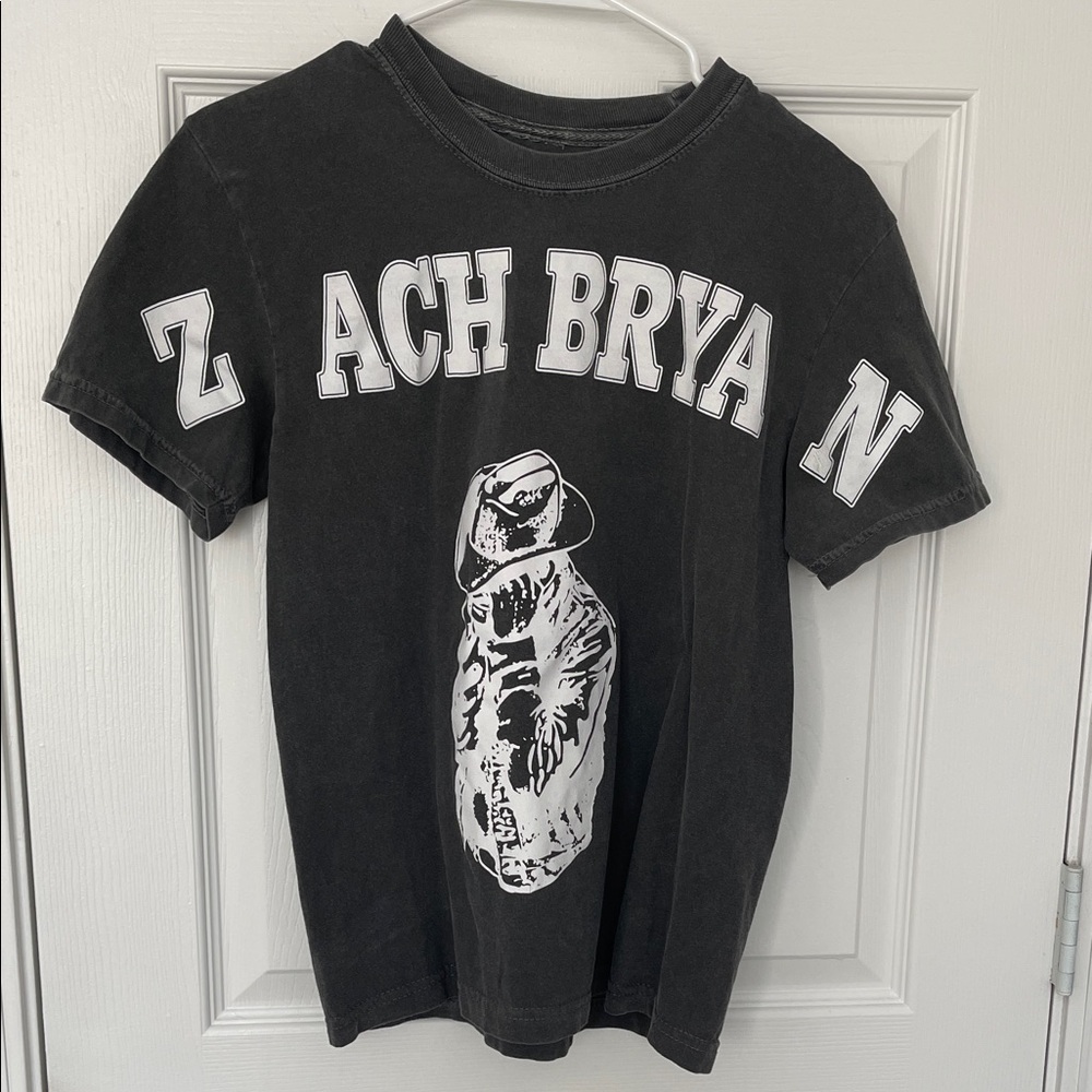 Zach Bryan Burn Burn Burn Tour Shirt Size Small Grey Concert Promo Merch
